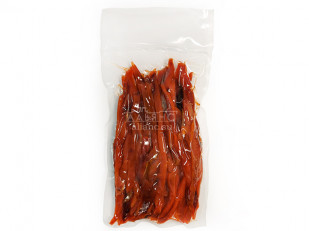 Камбала камчатская вяленая с икрой: Горбуша соломка солено-сушеная