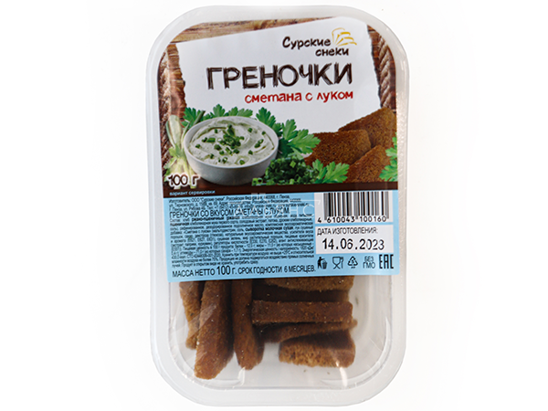 Сурские гренки Сметана с луком (100 гр) в Нижневартовске