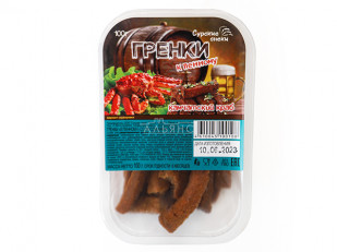 Деревенские гренки со вкусом Телятина на гриле (Сурские): Сурские гренки Камчатский краб (100 гр)