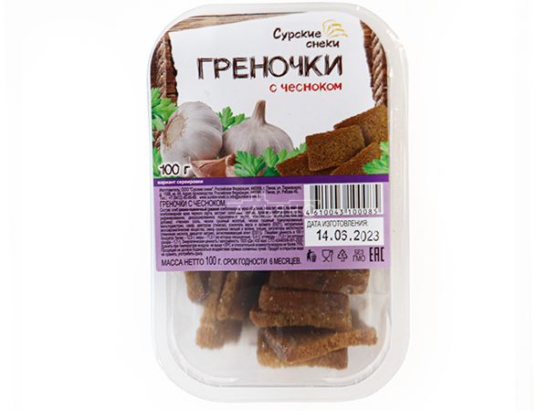 Сурские гренки с Чесноком (100 гр) в Нижневартовске
