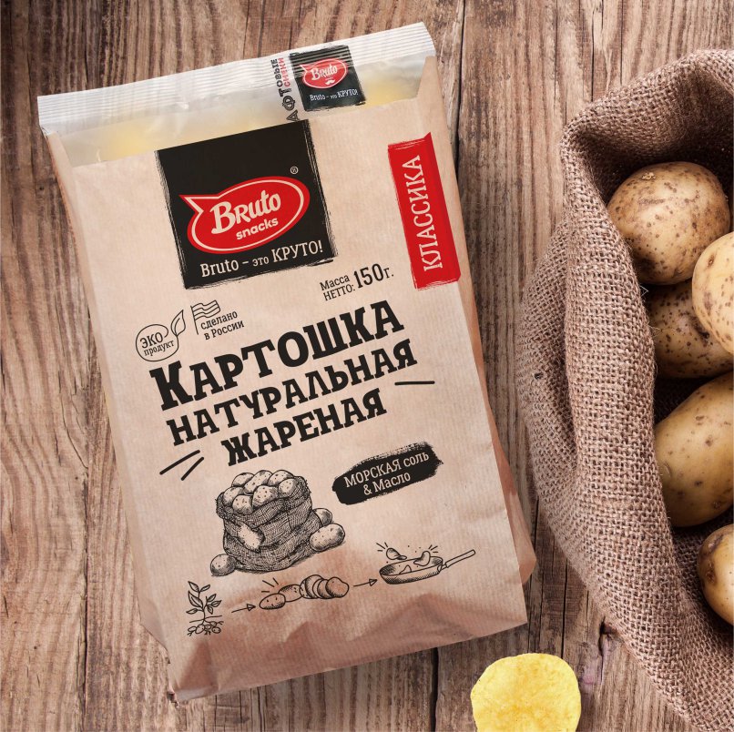 Картофель «Бруто» с солью 130 гр. в Нижневартовске
